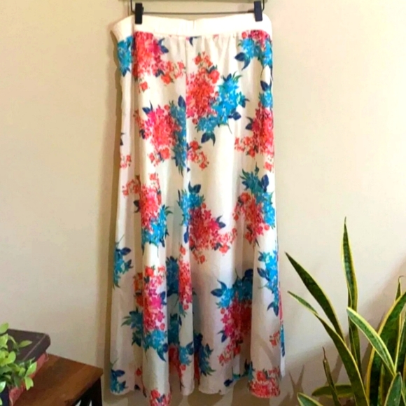 Johnny Was Silk Floral Maxi Skirt (S) - Picture 1 of 5